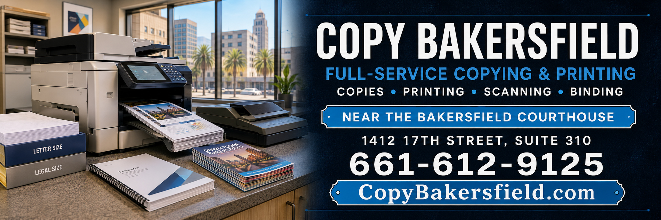 Copy Bakersfield — copying, printing, scanning and binding near the Bakersfield Courthouse